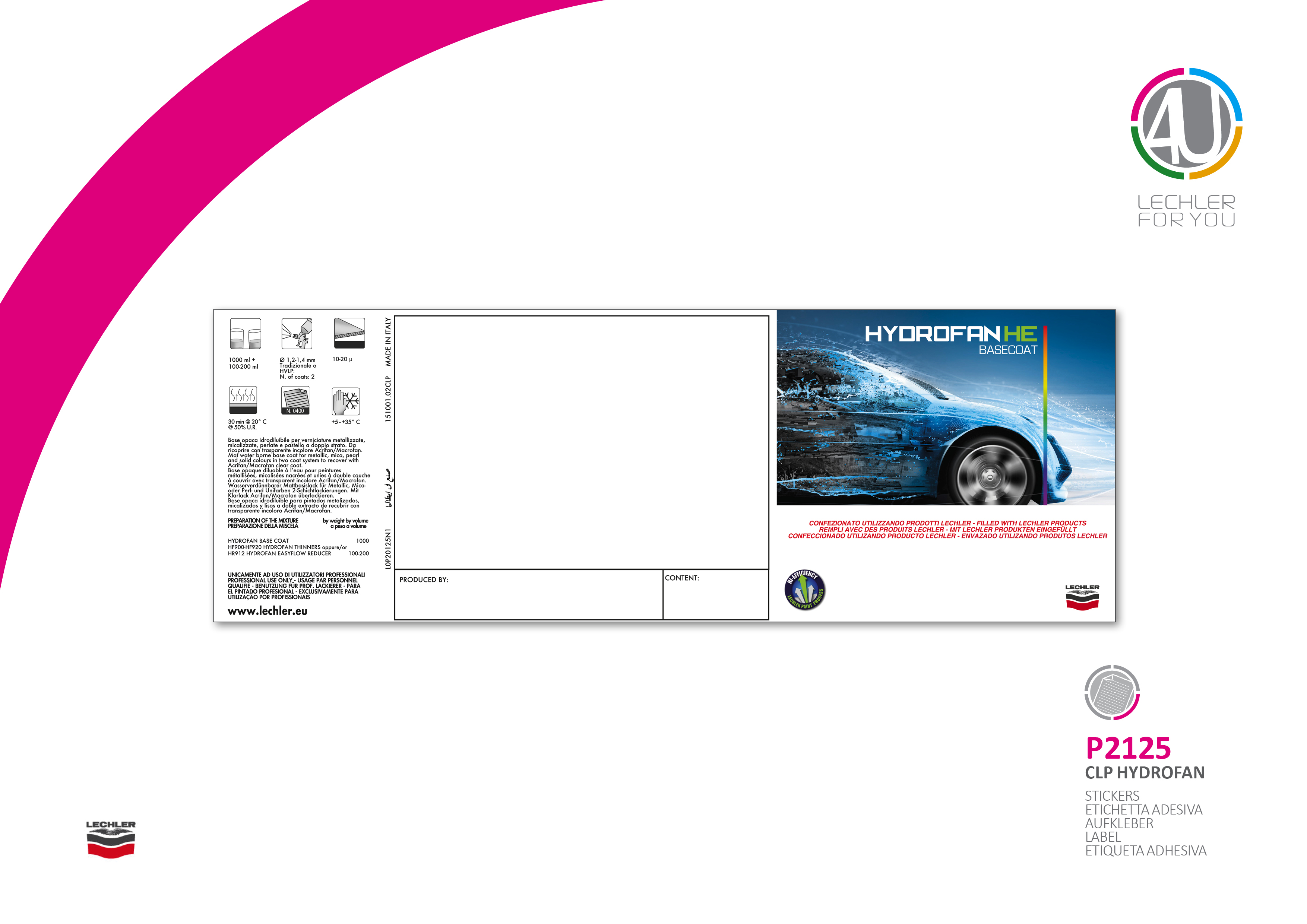 Hydrofan Etiketa Pro Plechovku