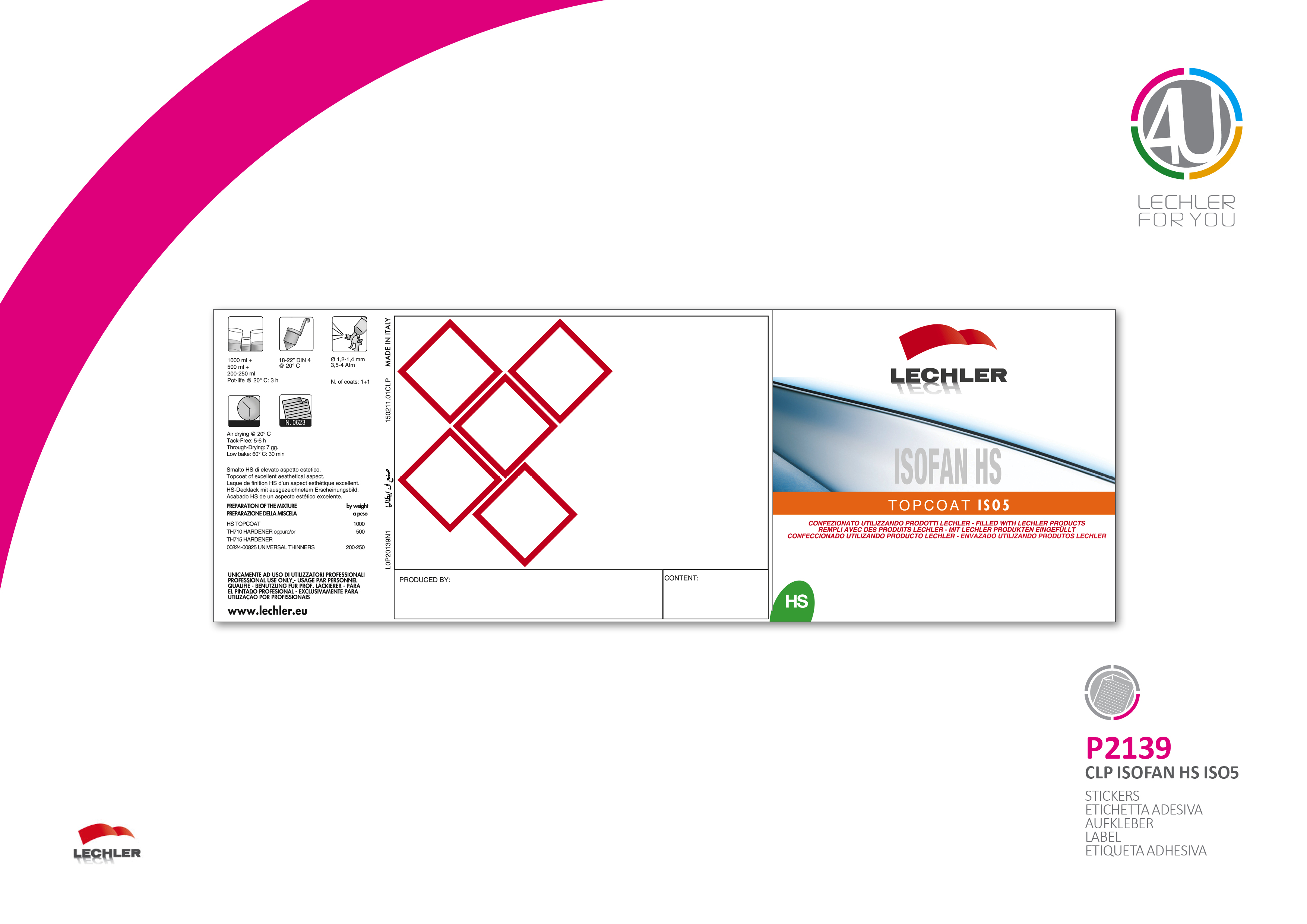 Isofan HS Topcoat ISO5 Label Pro Plechovku