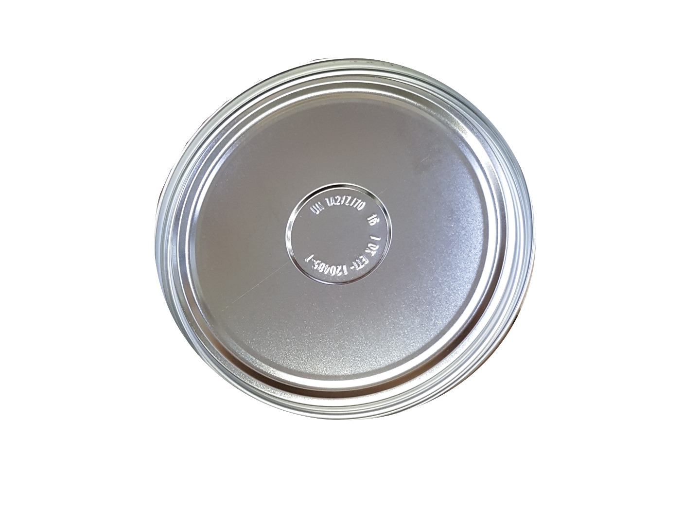 Plechový víko pro 10 litrový plechový kbelík lesklý/lesklý