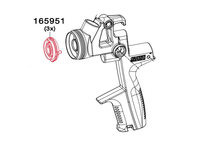 Rozvodná kruhová deska 165951 pro Jet 4000 B