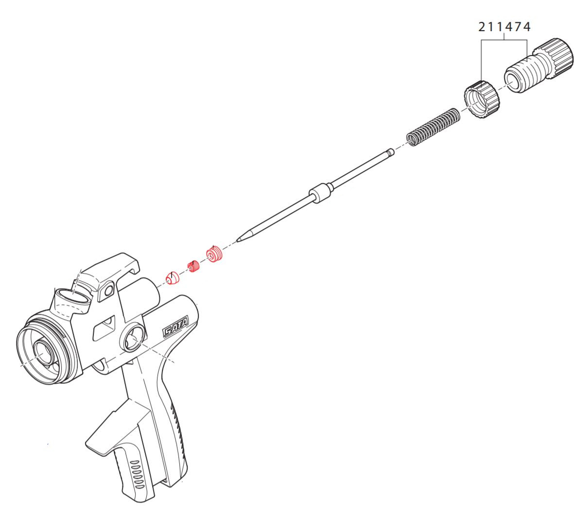 Ovládací matice pro tok materiálu 211474