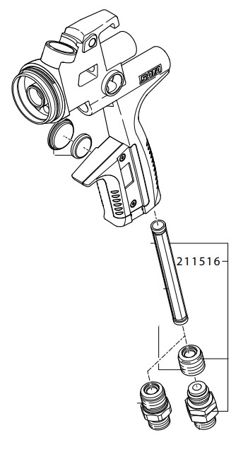 Těsnicí držák se sleevem a otočným kloubem 211516